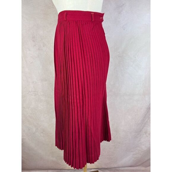Vintage 1940s Wool Pleated Skirt - Picture 3 of 8
